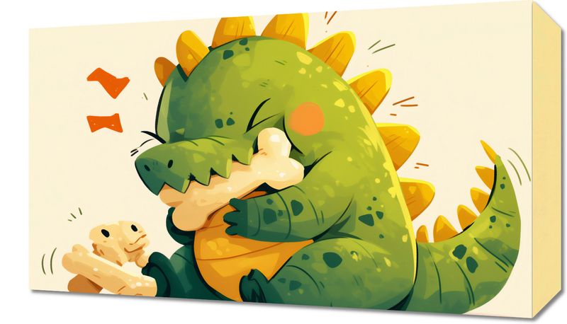 Obraz 50x30cm Uroczy Dinozaur zdjęcie 1