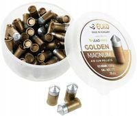 Śrut stalowy teflonowy bezołowiowy ostry wiatrówki ELKO golden złoty