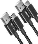 Kabel USB A Do USB C ANKER Czarny 2szt 0,9m Szybkie Ładowanie
