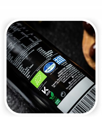 Grecka Oliwa z Oliwek BIO 750ml Extra Virgin z Kalamaty Ekologiczna Kanakis na Arena.pl
