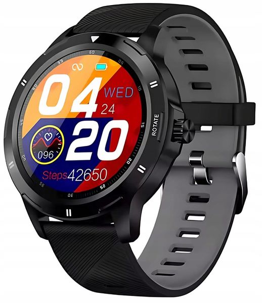 ZEGAREK SMARTWATCH SPORTOWY ROZMOWY MĘSKI DAMSKI POLSKIE MENU CZARNY zdjęcie 1