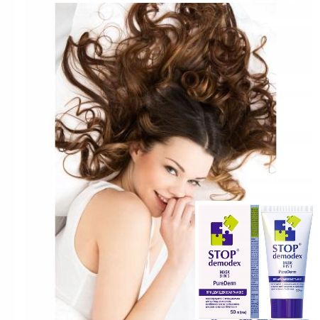 MASKA DO TWARZY 9w1 Pure Derm STOP DEMODEX Demodekoza Nużyca Trądzik 50ml na Arena.pl