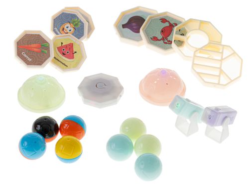 Klocki magnetyczne marble tor kulkowy świecący 75 elementów na Arena.pl