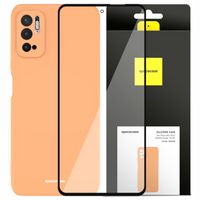 ETUI MATOWE DO POCO M3 PRO/NOTE 10 SILICONE CASE CIENKIE SILIKONOWE + SZKŁO