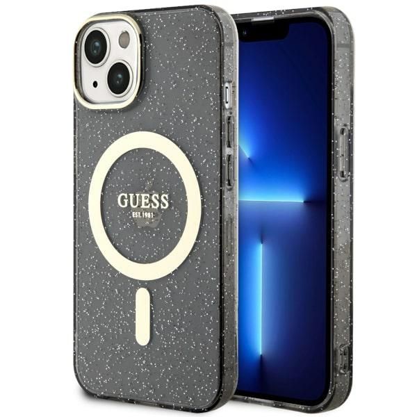 Etui Guess do iPhone 15, iPhone 14, iPhone 13, Czarny, MagSafe zdjęcie 1
