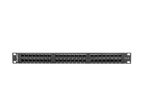 PATCH PANEL 48 PORT 1U KAT.6 CZARNY LANBERG na Arena.pl