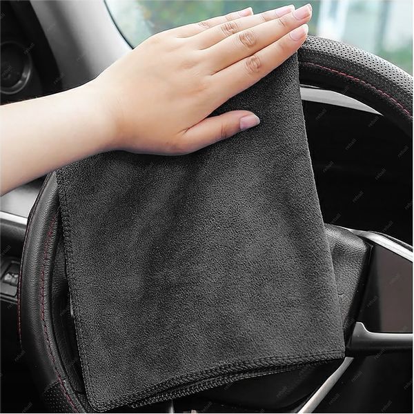 5X RĘCZNIK ŚCIERECZKA Z MIKROFIBRY DO MYCIA OSUSZANIA AUTA 300g 30cm BLACK zdjęcie 6