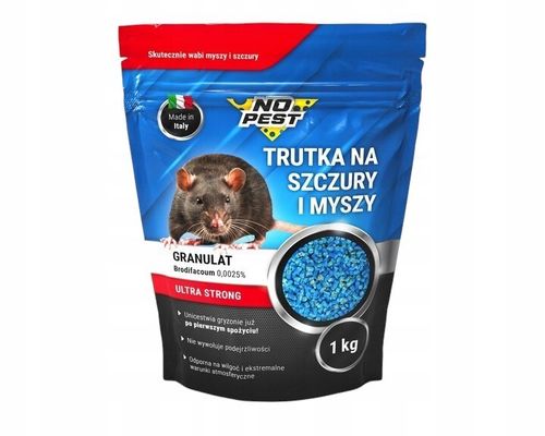 2x TRUTKA NA SZCZURY I MYSZY GRANULAT BRODIFAKUM NO PEST 1KG BARDZO na Arena.pl