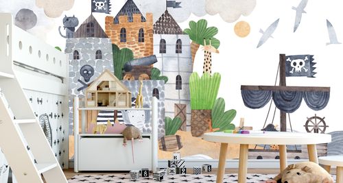 Fototapeta PIRACKA Forteca Wyspa Morze Twierdza 300cm x 210cm na Arena.pl