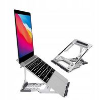 PODSTAWKA POD LAPTOPA ERGONOMICZNA SKŁADANA REGULOWANY KĄT ALUMINIOWA