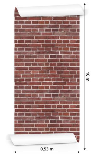 Tapeta Ciemna Czerwona Cegła na Arena.pl