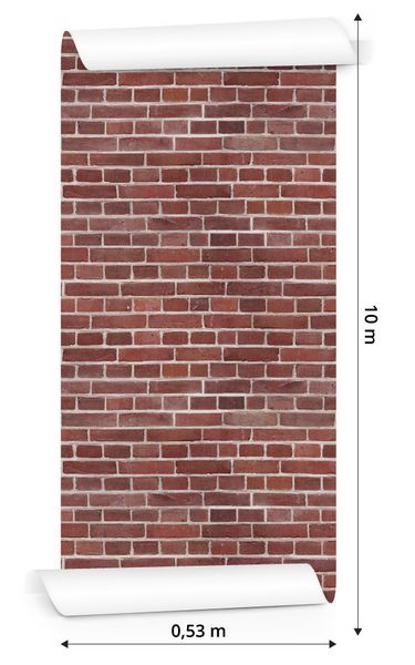 Tapeta Ciemna Czerwona Cegła zdjęcie 3