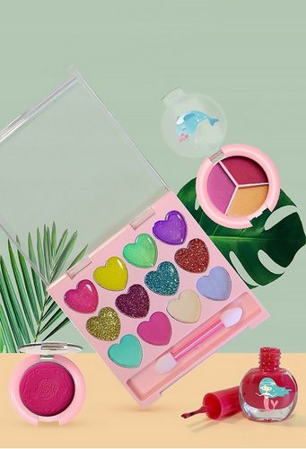 ZESTAW DO MAKIJAŻU DLA DZIECI DZIEWCZYNEK ZESTAW KOSMETYKÓW SYRENKA na Arena.pl