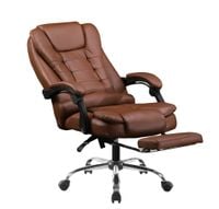 Biurowy fotel obrotowy ekoskóra. SL11. Brąz. Nowość