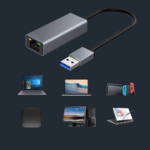 ADAPTER PRZEJŚCIÓWKA USB ETHERNET LAN RJ45 HUB KARTA SIECIOWA 1000MBPS na Arena.pl