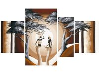 120CM 70 OBRAZ 4 ELEM SPACER O ZACHODZIE SŁOŃCA ŚCIENNY