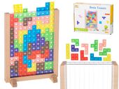 Gra Logiczna Tetris Tetra Układanka Edukacyjna Drewniana Puzzle Klocki