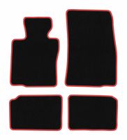 Dywaniki welurowe CARLUX-RED Mini Countryman R60 czarne/czerwone