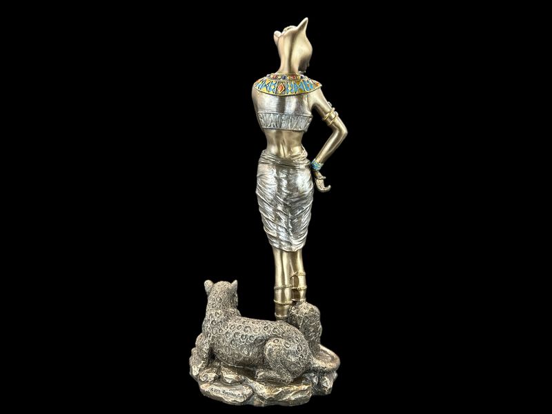 EGIPSKA BOGINI BASTET Z PANTERĄ VERONESE (WU76880A4) zdjęcie 5