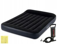 Materac Dmuchany Dwuosobowy Welurowy Łóżko Intex z Pompką MODEL 2024