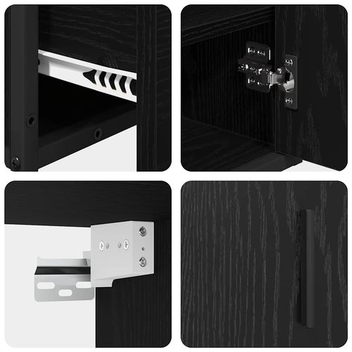 Zestaw mebli łazienkowych 2 pcs Czarny dąb 65 x 33 x 60 cm na Arena.pl