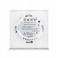 DOTYKOWY WŁĄCZNIK WYŁĄCZNIK STEROWNIK DO ROLET SZKLANY LED WiFi Tuya SMART