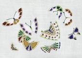 Plakat 100x70cm Butterfly 16, Sekka Japoński Vintage do Salonu
