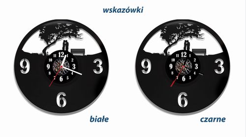 Zegar ścienny z płyty winylowej Zakochani w parku 70.2 na Arena.pl