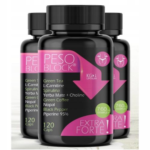 Tabletki na Odchudzanie Nadmiar Wody Spalacz Tluszczu Cellulit PESO BLOCK na Arena.pl