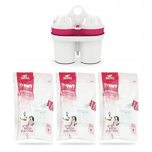 WKŁADY FILTRY Mineralizujące Wodę Magnezem Miękka Woda BWT REFILL Pack 3+1 na Arena.pl
