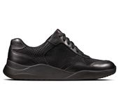 Clarks Półbuty damskie - Sift Lace Black Snake - rozmiar 35,5 - skórzane
