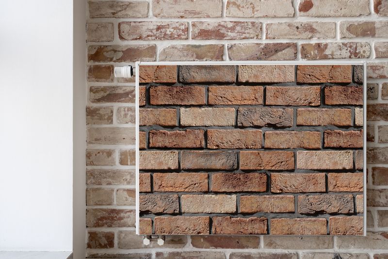 Maskownica MAGNETYCZNA Na Grzejnik Cegła Efekt 3D 80cm x 60cm zdjęcie 6