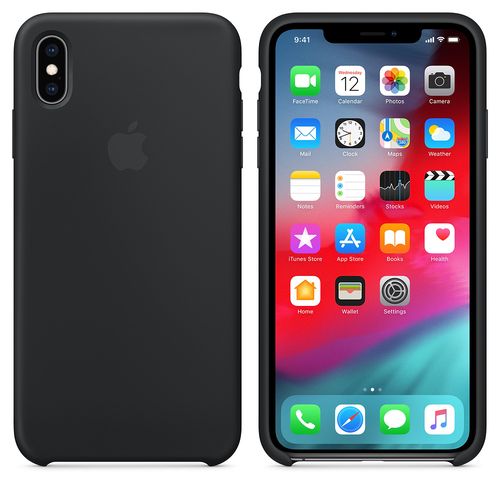 APPLE SILICONE CASE iPhone XS Max MRWE2ZM - BLACK na Arena.pl