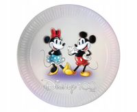 #Zta Talerzyki Papierowe Disney 100 - Mickey & Min