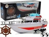 ŁÓDŹ JACHT RATUNKOWY ZDALNIE STEROWANA PILOT STER 27 MHZ 44 CM ZASIĘG 40 M
