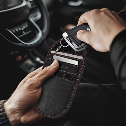 etui rfid tech-protect klr100 - czarno-czerwone na Arena.pl