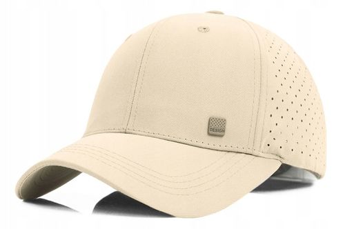 CZAPKA z Daszkiem Bejsbolówka Oddychająca Głęboka JASNOBEŻOWA Pako Jeans na Arena.pl