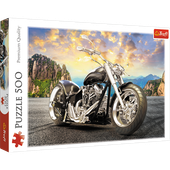 Puzzle - 500 - Czarny motocykl - Trefl 37384