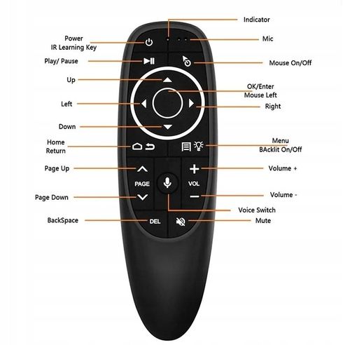 AIR Mouse mini pilot SMART TV PC G10S Pro z Podświetleniem na Arena.pl