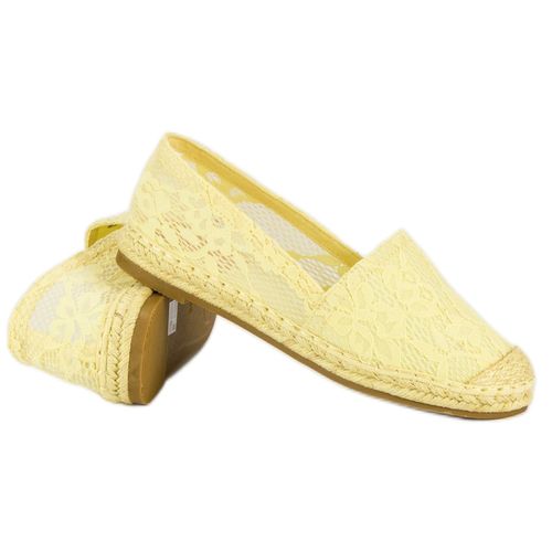 Żółte koronkowe espadryle r.36 na Arena.pl