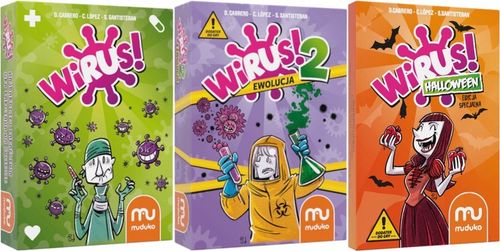 Wirus! + Wirus! 2: Ewolucja + Wirus Halloween - gra karciana Muduko na Arena.pl