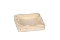 Tacka drewniana 9x9x2 cm