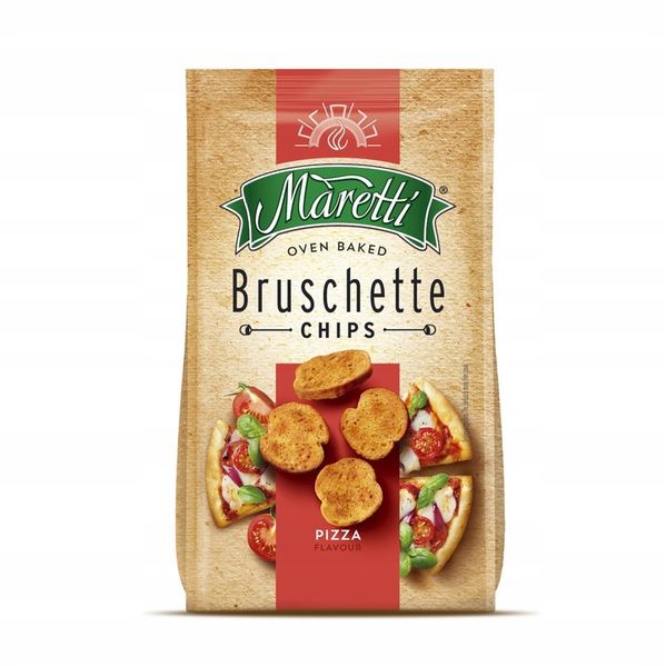 8x MIX Pieczone chlebowe krążki chipsy przekąska 70g Bruschette Maretti zdjęcie 6