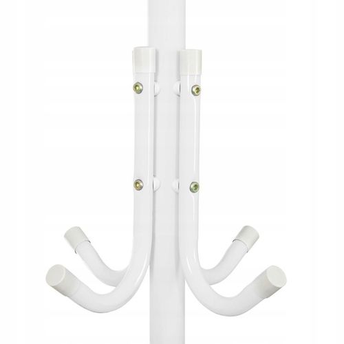 WIESZAK PODŁOGOWY STOJĄCY NA UBRANIA STOJAK METALOWY STABILNY BIALY na Arena.pl