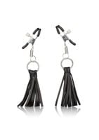 playful tassels nipple clamps black