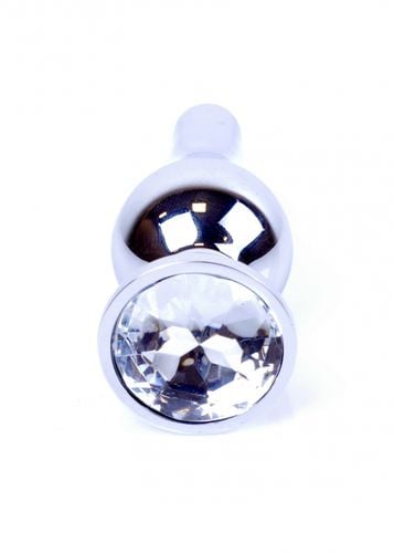 plug jewellery silver butt plug  clear na Arena.pl