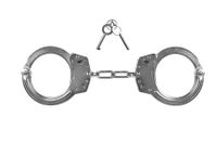 Kajdanki łańcuszkowe GUARD 01, stal - chrom, blokada zacisku, 2 klucze