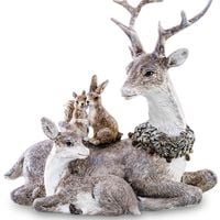 Figurka Jeleń sarna renifer zimowa świąteczna 16cm