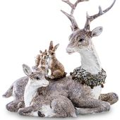 Figurka Jeleń sarna renifer zimowa świąteczna 16cm