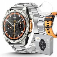 SMARTWATCH MĘSKI ZEGAREK WODOODPORNY ROZMOWY MENU PL SPORT GPS WATCH 3ATM